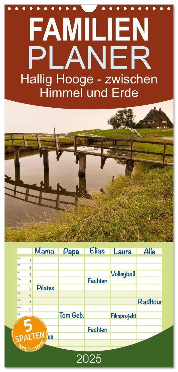 Cover: 9783457115756 | Familienplaner 2025 - Hallig Hooge - zwischen Himmel und Erde mit 5...