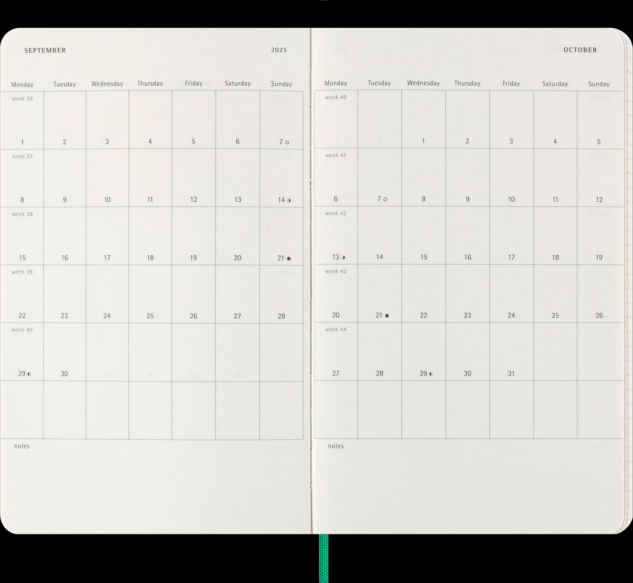 Bild: 8056999271749 | Moleskine Precious &amp; Ethical 12 Monate Wochen Notizkalender 2025,...