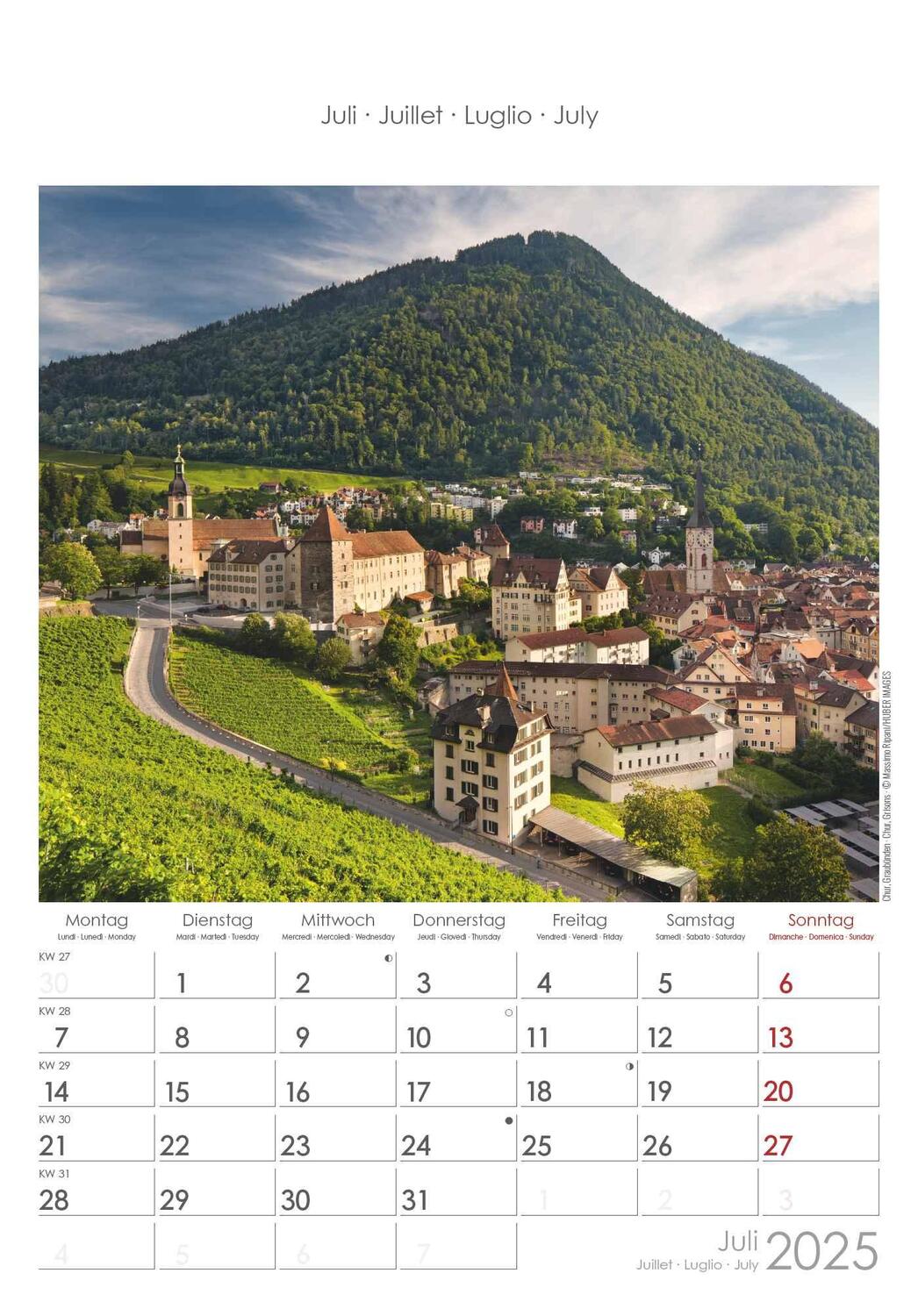 Bild: 4251732343217 | Schweiz 2025 - Bild-Kalender 23,7x34 cm - Switzerland -...