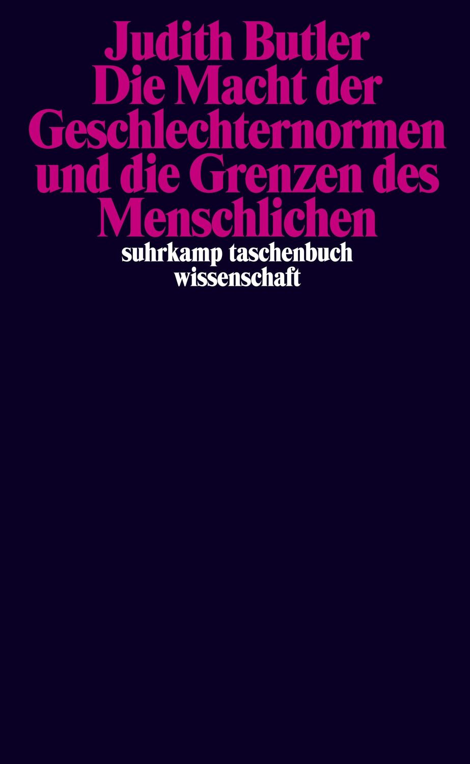 Cover: 9783518295892 | Die Macht der Geschlechternormen und die Grenzen des Menschlichen