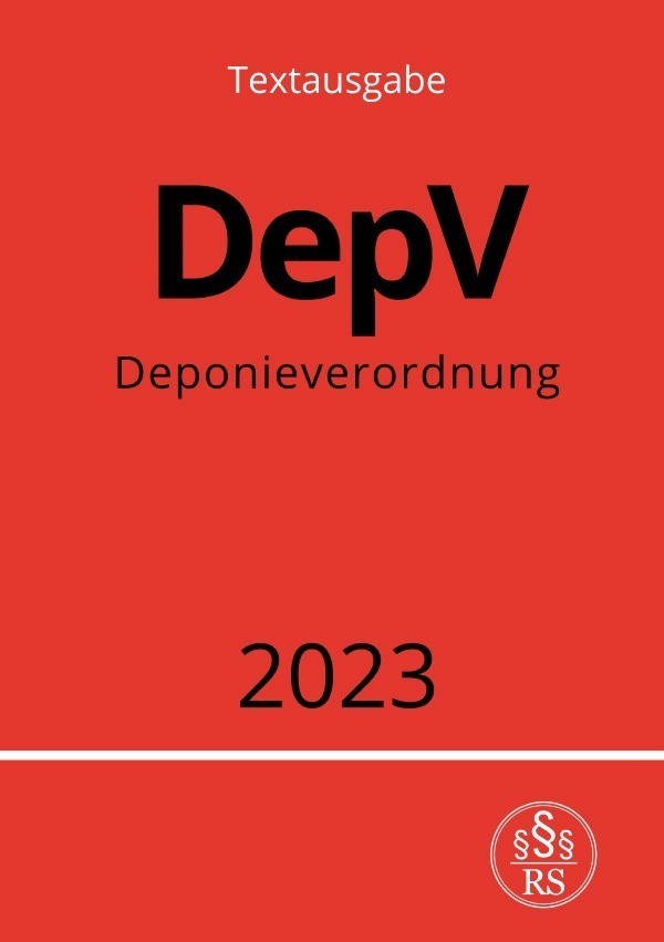 Cover: 9783757548483 | Deponieverordnung - DepV 2023 | Ronny Studier | Taschenbuch | 124 S.