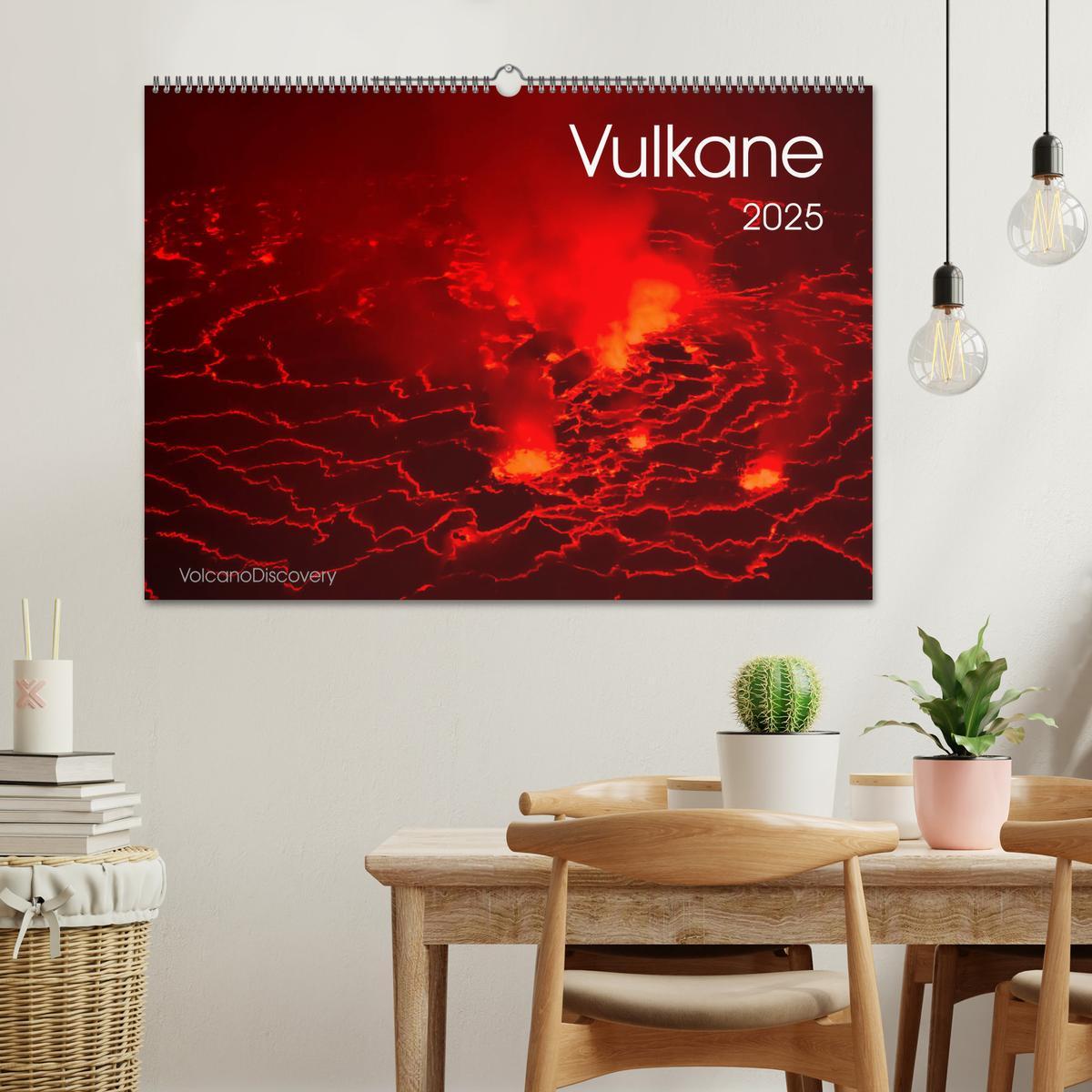 Bild: 9783435187966 | Vulkane 2025 (Wandkalender 2025 DIN A2 quer), CALVENDO Monatskalender