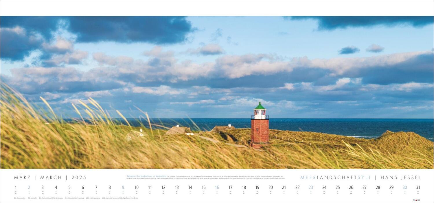 Bild: 9783964023544 | Meerlandschaft SYLT Kalender 2025 - Hans Jessel | Kalender | 13 S.