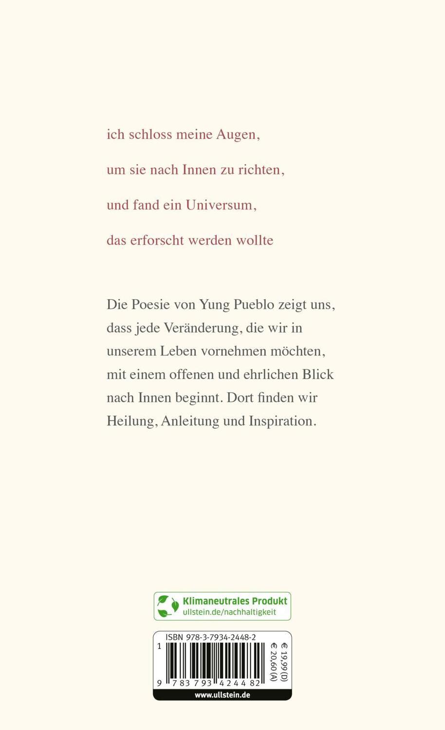 Rückseite: 9783793424482 | Nach Innen | Yung Pueblo | Buch | 240 S. | Deutsch | 2022 | Allegria