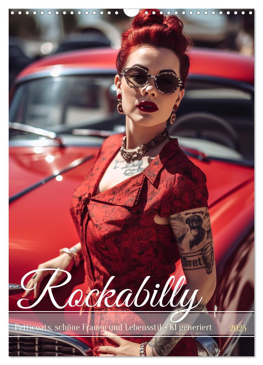 Cover: 9783435858019 | Rockabilly (Wandkalender 2025 DIN A3 hoch), CALVENDO Monatskalender