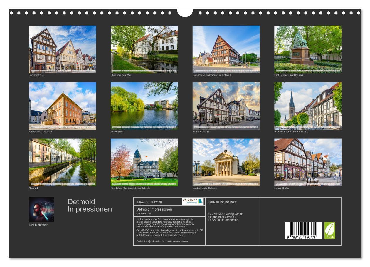 Bild: 9783435130771 | Detmold Impressionen (Wandkalender 2025 DIN A3 quer), CALVENDO...