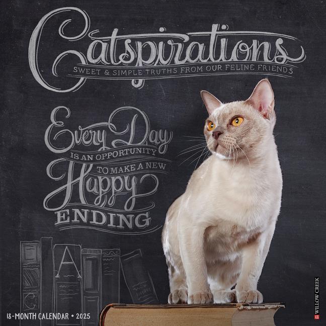 Cover: 9781549242250 | Catspirations 2025 12 X 12 Wall Calendar | Willow Creek Press | 2025