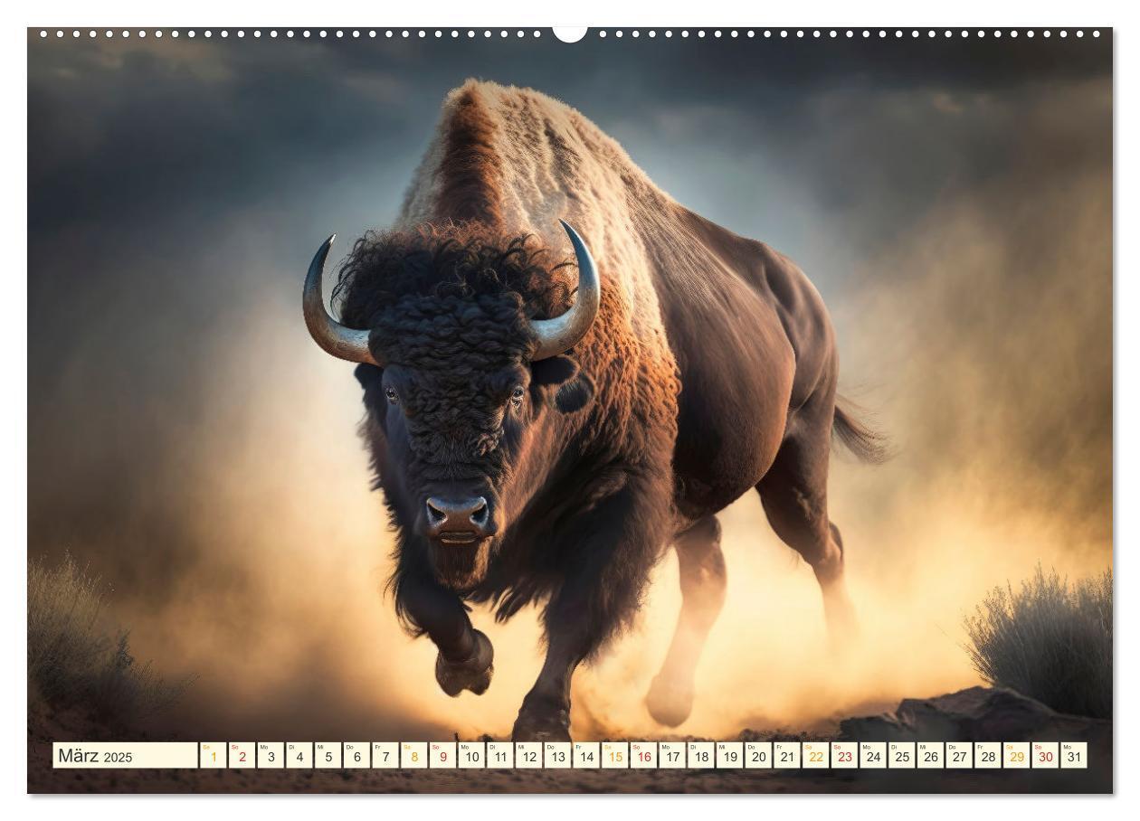 Bild: 9783383871214 | Amerikanischer Bison (hochwertiger Premium Wandkalender 2025 DIN A2...