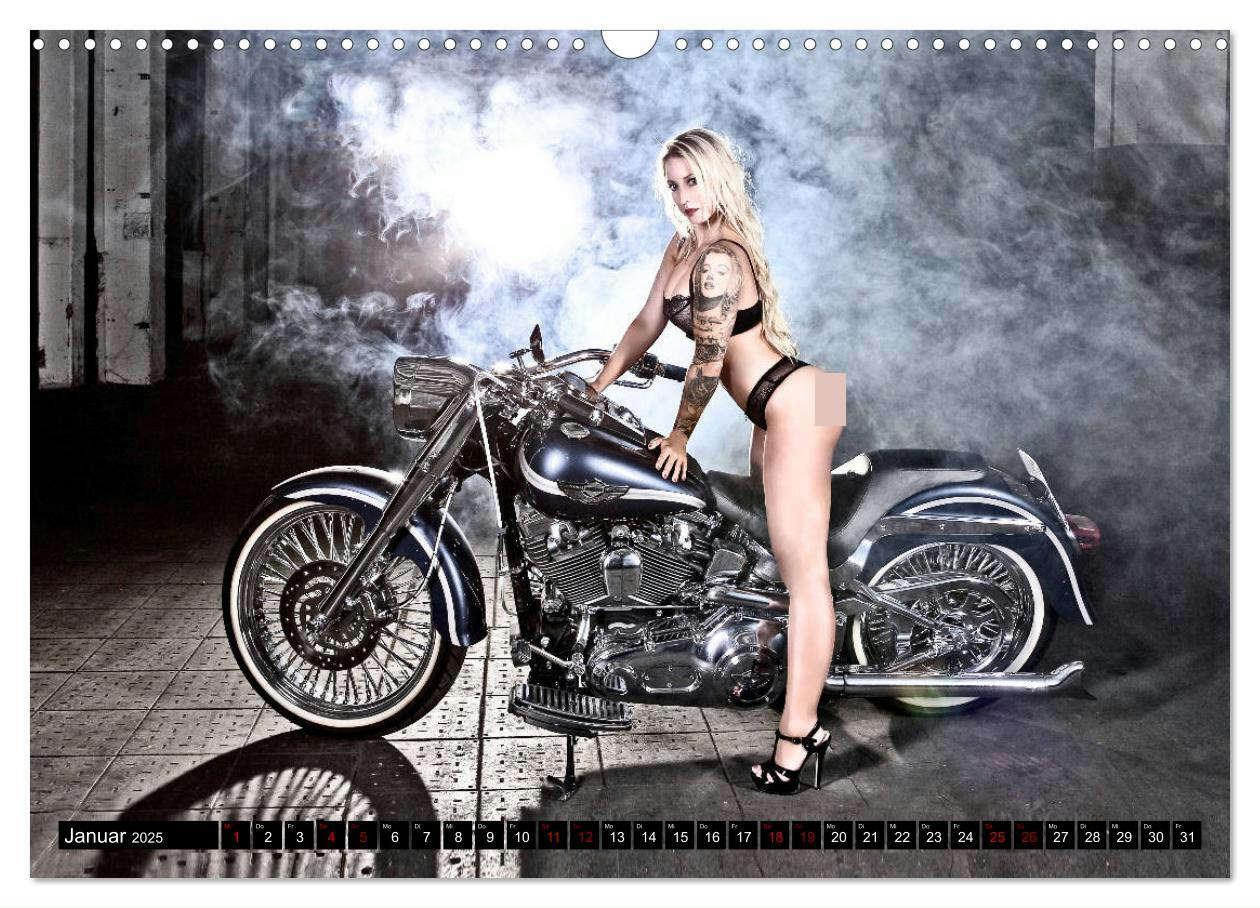 Bild: 9783435115730 | Motorräder und Sexy Girls (Wandkalender 2025 DIN A3 quer), CALVENDO...