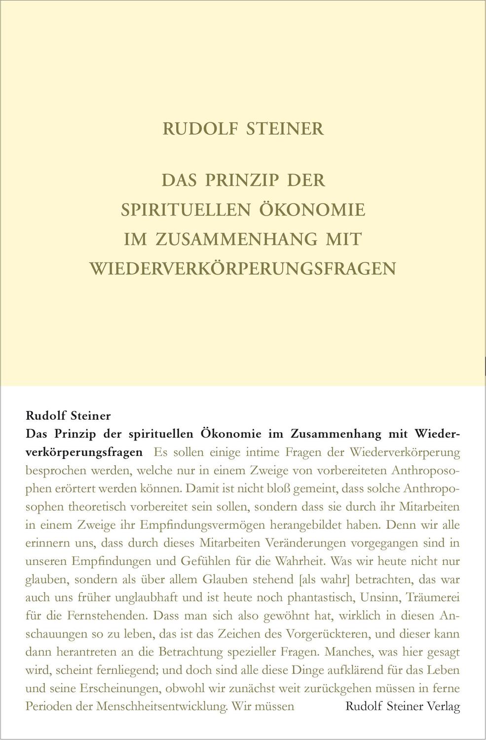 Cover: 9783727410918 | Das Prinzip der spirituellen Ökonomie im Zusammenhang mit...