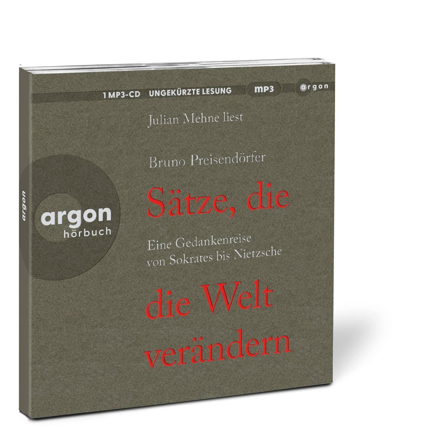 Bild: 9783839820667 | Sätze, die die Welt verändern | Bruno Preisendörfer | MP3 | 1 Audio-CD