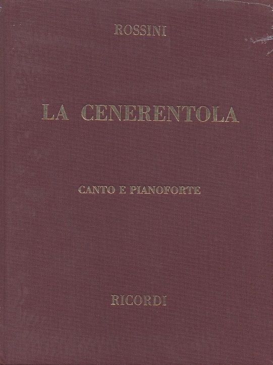 Cover: 9790041370279 | La Cenerentola | Ed. Tradizionale (Parenti) - Opera Completa | Rossini