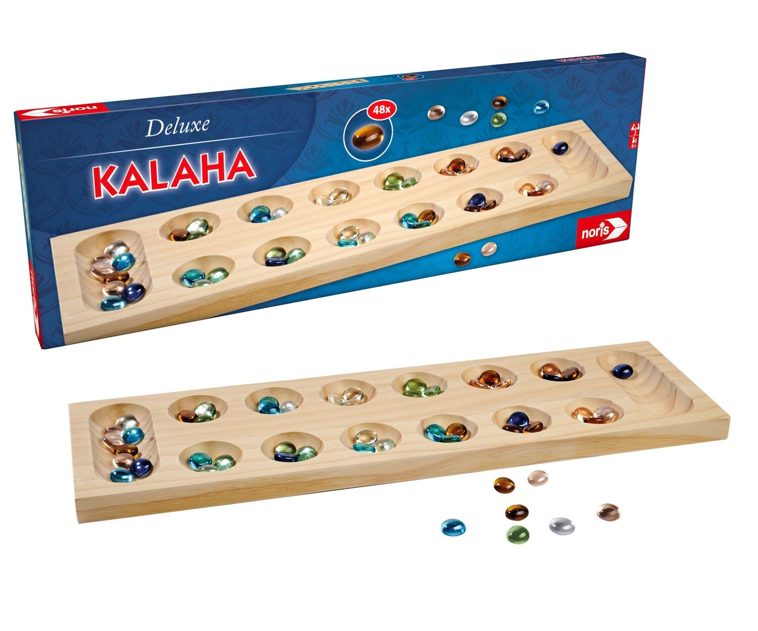 Bild: 4000826004677 | Deluxe Kalaha | Noris | Spiel | Classic Games | Brettspiel | 606101981