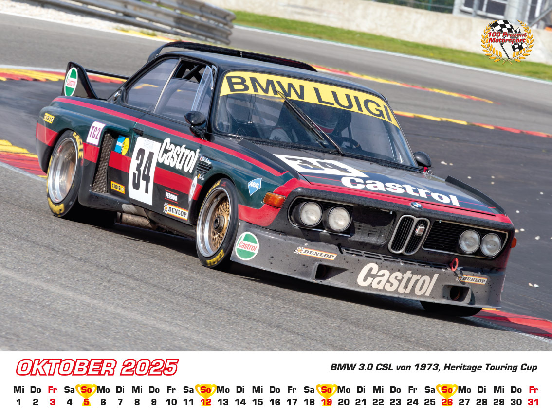 Bild: 9783948794743 | BMW im Rennsport Kalender 2025 | Frank Pommer | Kalender | Deutsch