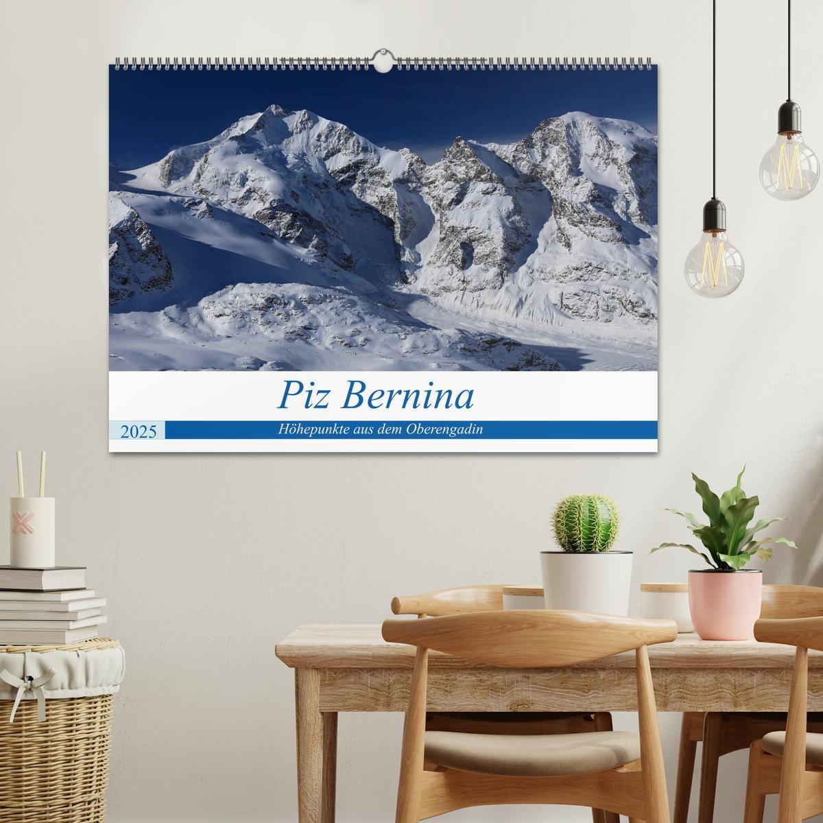 Bild: 9783435377565 | Piz Bernina - Höhepunkte aus dem Oberengadin (Wandkalender 2025 DIN...