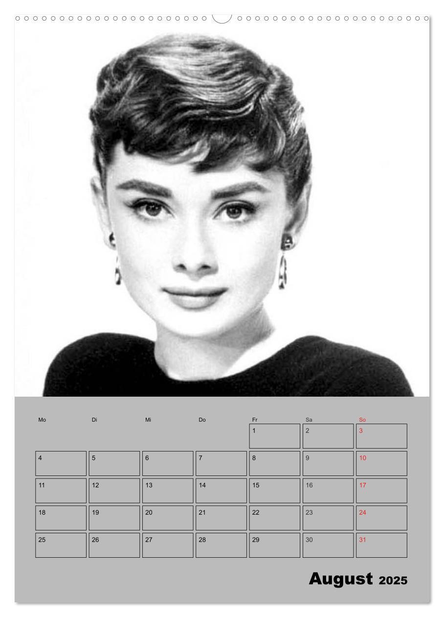 Bild: 9783457007112 | Hollywood-Diva. Audrey Hepburn (hochwertiger Premium Wandkalender...