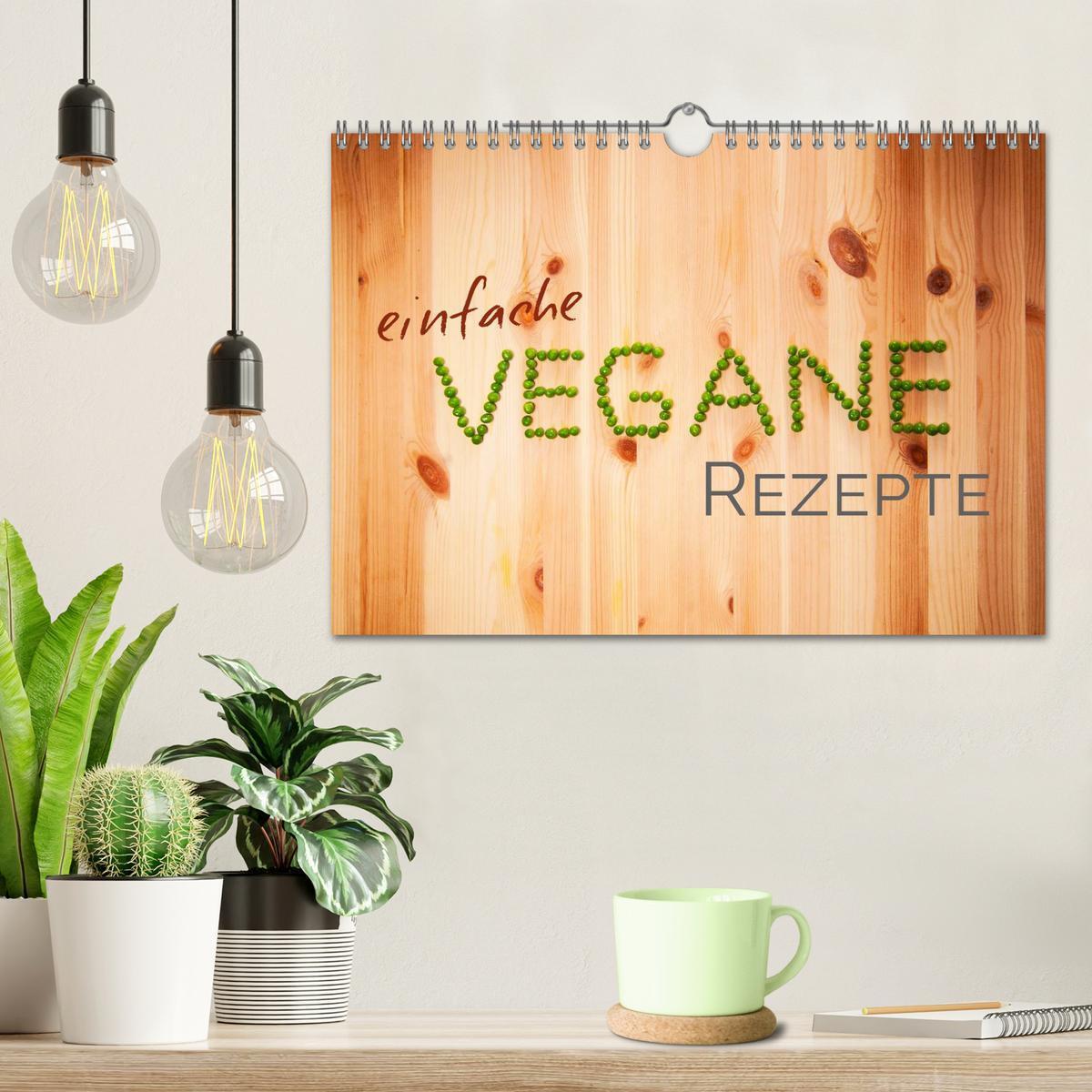 Bild: 9783435512713 | Einfache vegane Rezepte (Wandkalender 2025 DIN A4 quer), CALVENDO...