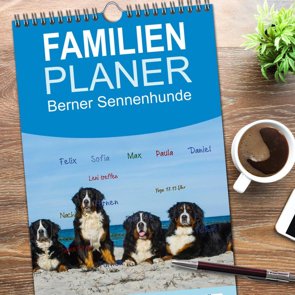 Bild: 9783457126592 | Familienplaner 2025 - Berner Sennenhund 2025 mit 5 Spalten...