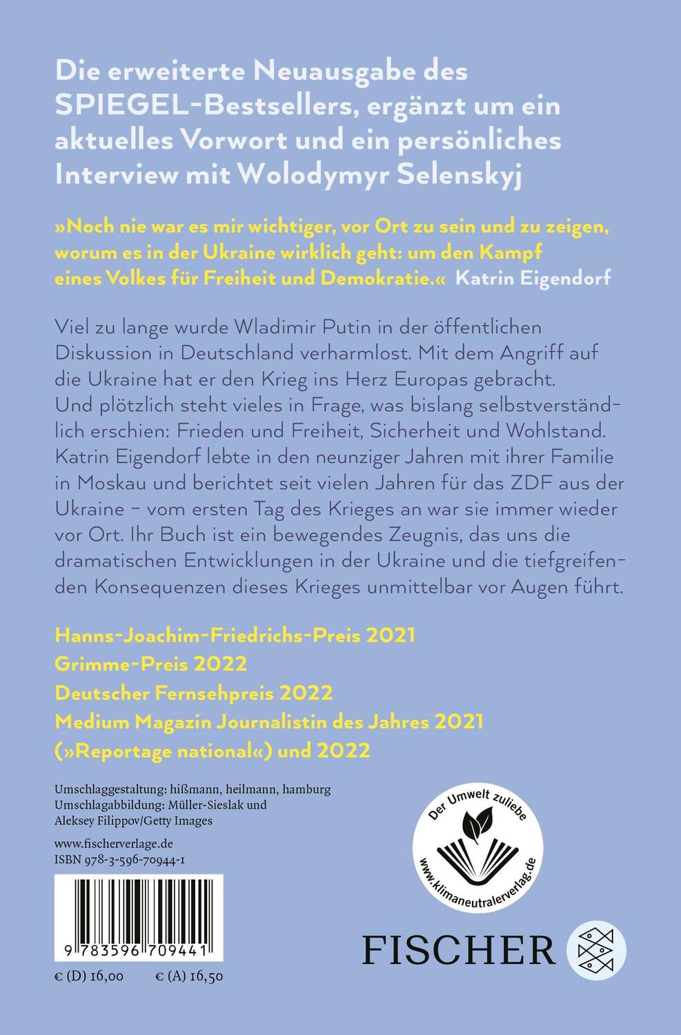 Rückseite: 9783596709441 | Putins Krieg - Wie die Menschen in der Ukraine für unsere Freiheit...