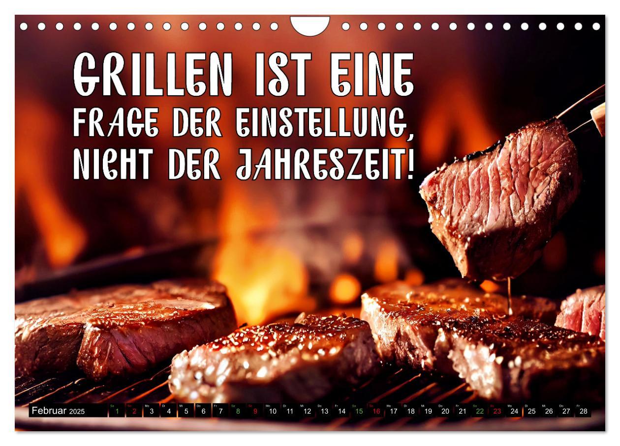 Bild: 9783383763984 | B wie BBQ Impressionen mit Sprüchen (Wandkalender 2025 DIN A4...