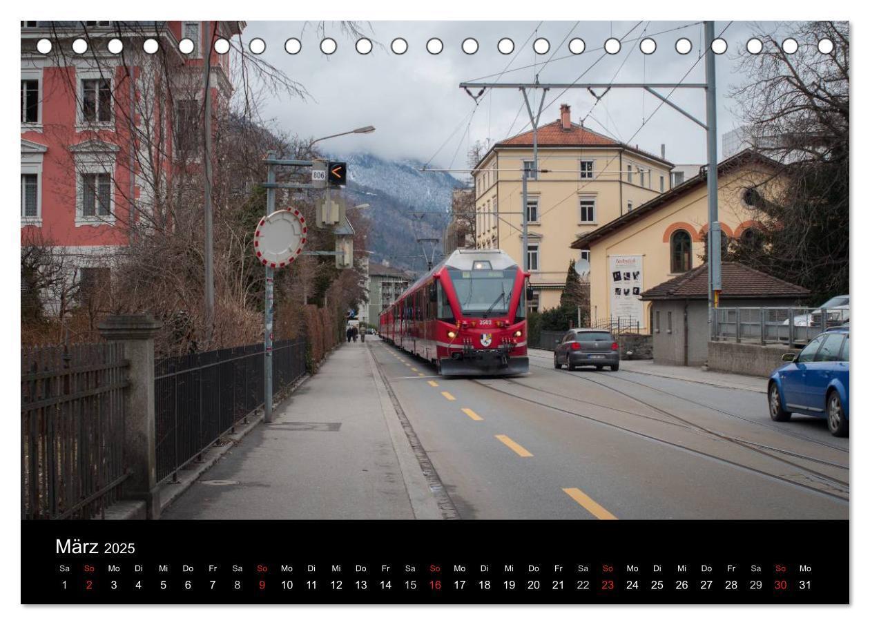 Bild: 9783435584680 | Mit der Bahn durch die Alpen (Tischkalender 2025 DIN A5 quer),...