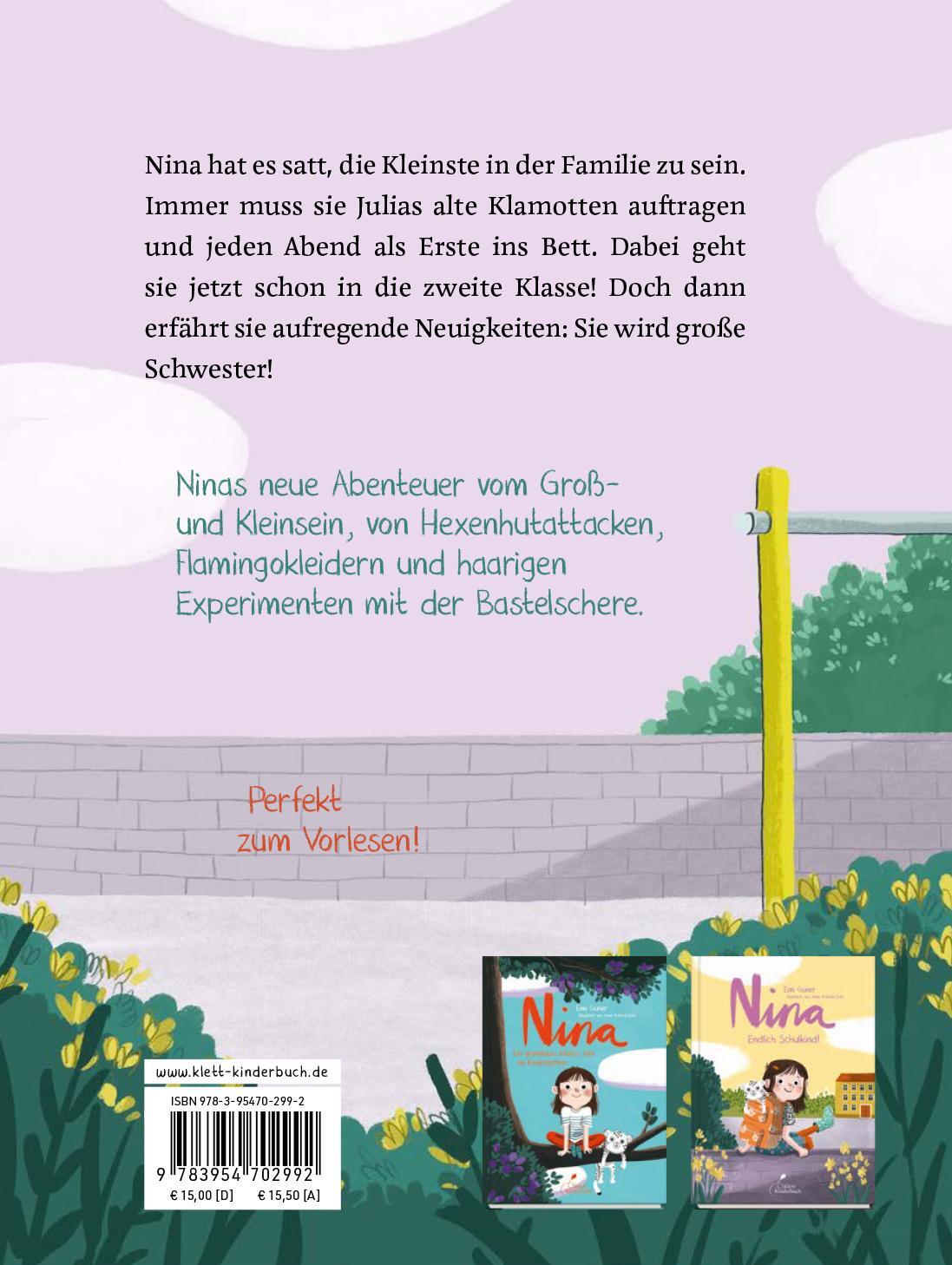 Rückseite: 9783954702992 | Nina - Kopfüber ins neue Schuljahr | Nina - Band 3 | Emi Gunér | Buch