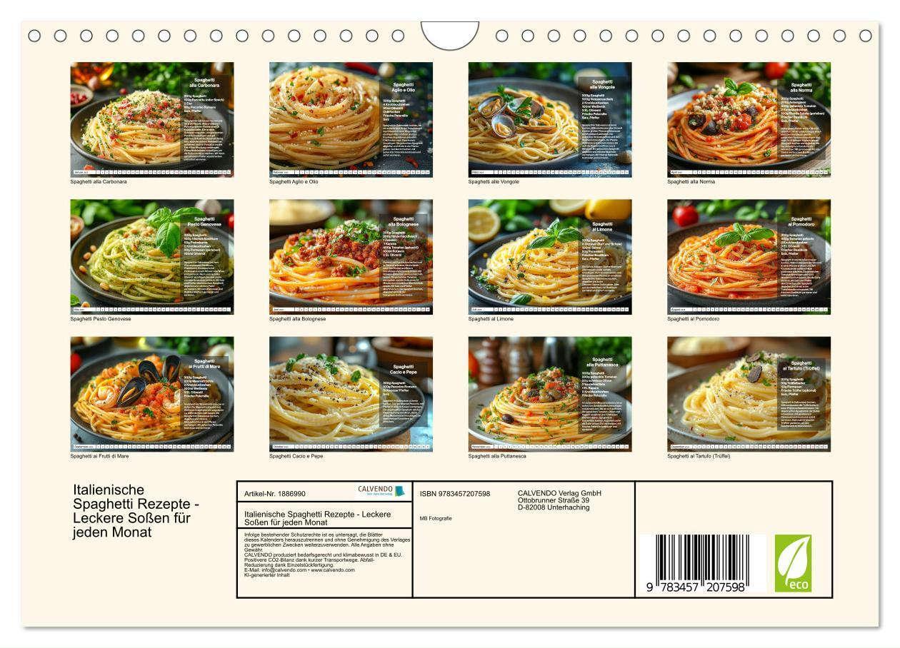 Bild: 9783457207598 | Italienische Spaghetti Rezepte - Leckere Soßen für jeden Monat...