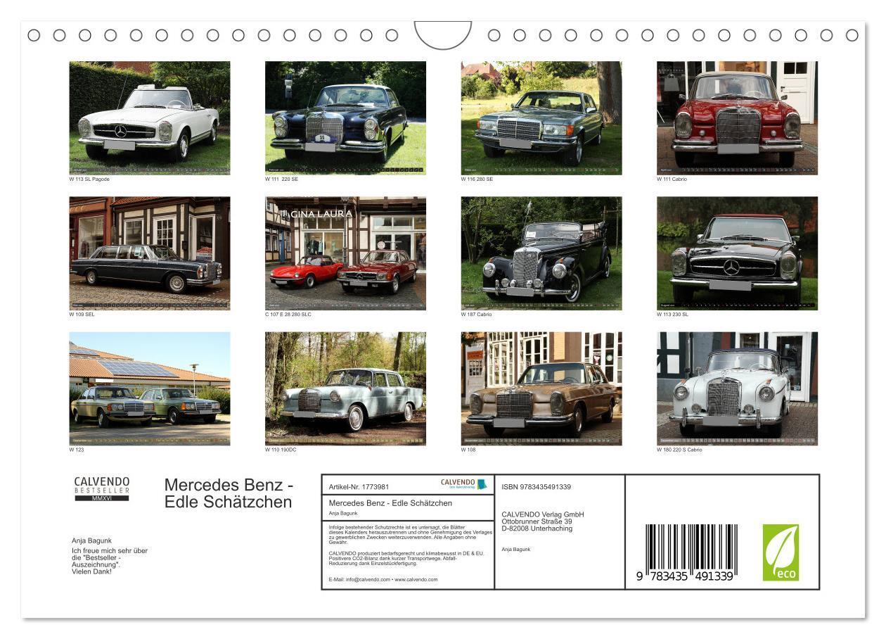 Bild: 9783435491339 | Mercedes Benz - Edle Schätzchen (Wandkalender 2025 DIN A4 quer),...