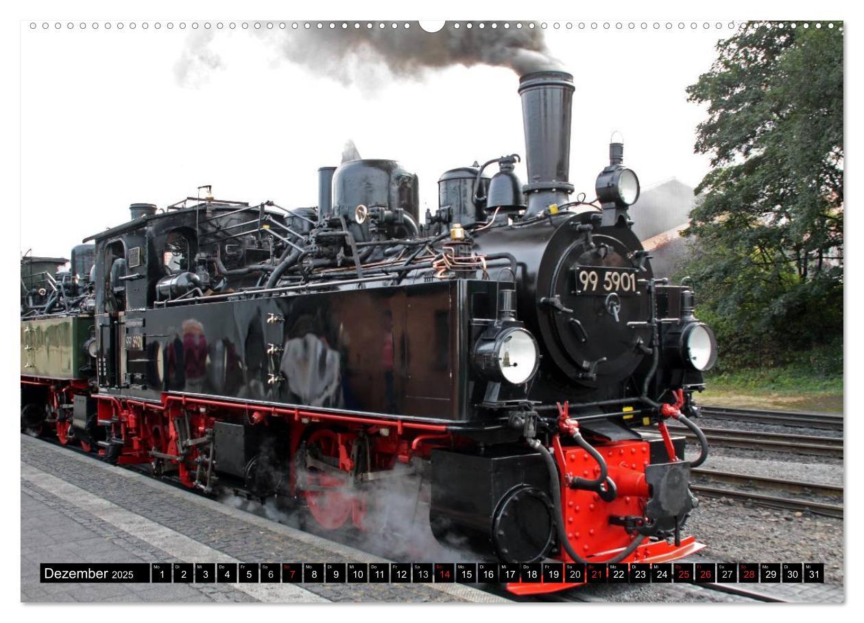 Bild: 9783435754175 | Die Brockenbahn - Mit Volldampf durch den Harz (Wandkalender 2025...