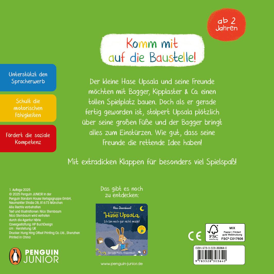 Bild: 9783328303640 | Der kleine Hase Upsala - Komm, wir bauen was! - Ein...