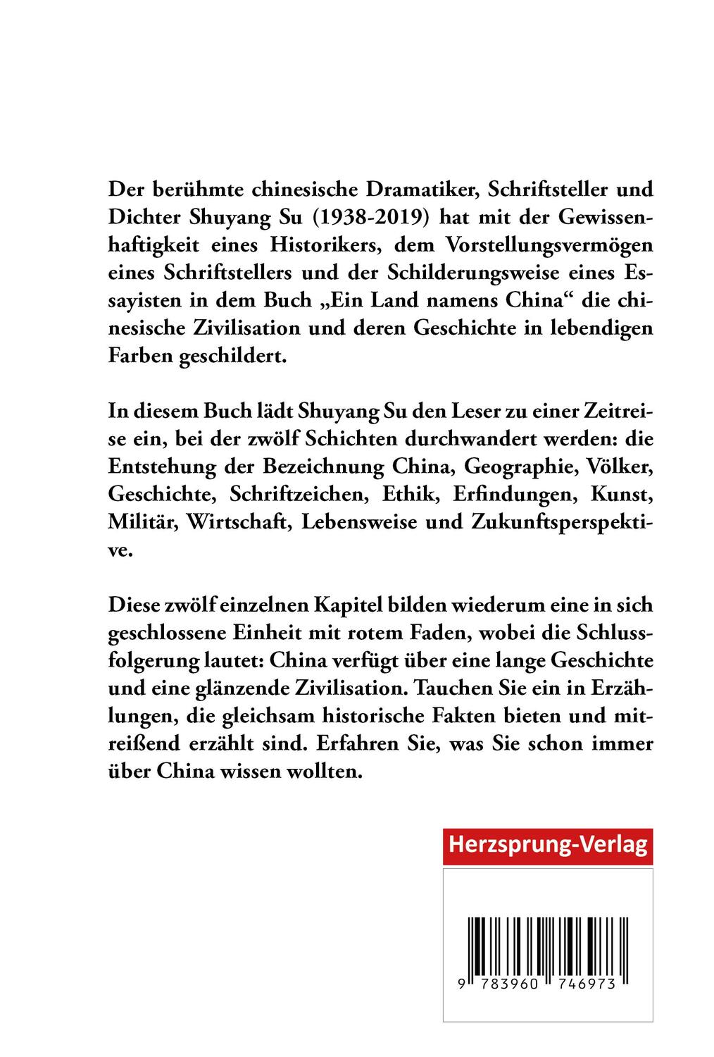 Rückseite: 9783960746973 | Ein Land namens China | Shuyang Su | Taschenbuch | 202 S. | Deutsch