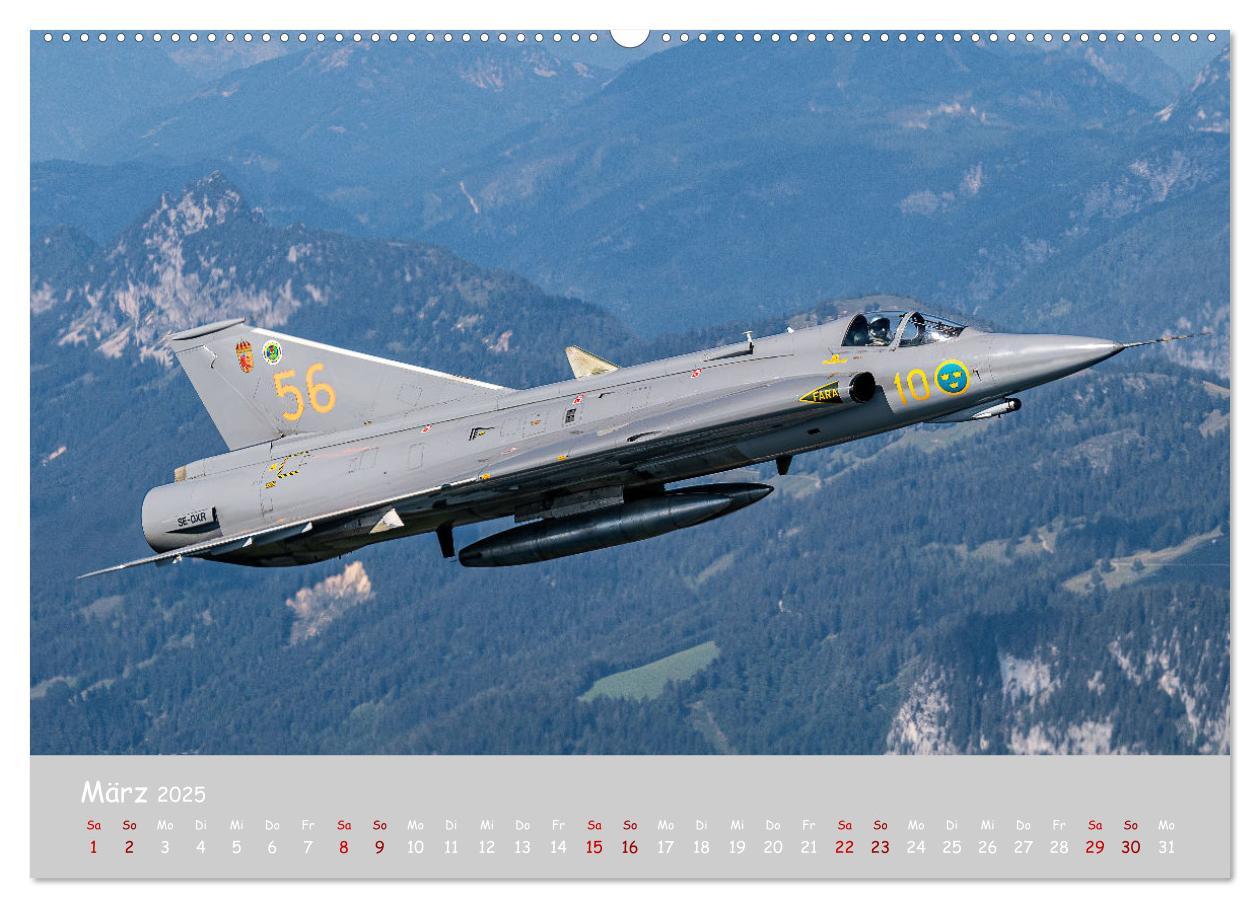 Bild: 9783435159086 | Saab Airpower (Wandkalender 2025 DIN A2 quer), CALVENDO Monatskalender