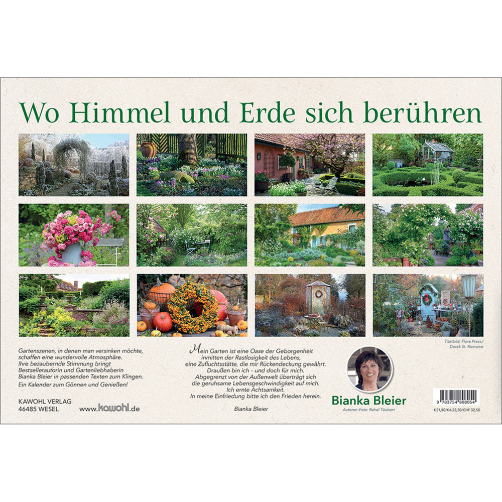 Bild: 9783754808054 | Wo Himmel und Erde sich berühren 2025 | Gartenkalender | Bianka Bleier