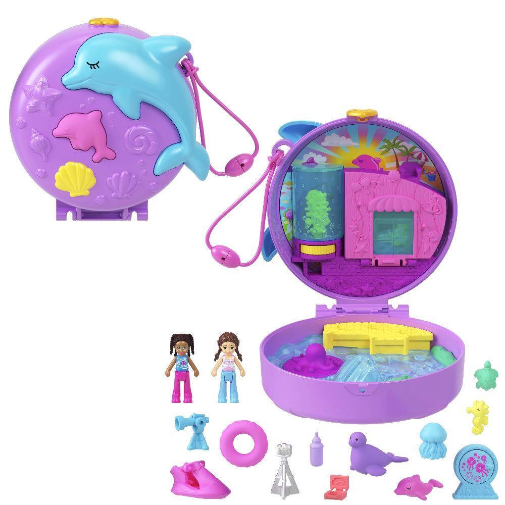 Bild: 194735217793 | Polly Pocket Delfin retten und Spielen Schatulle | Stück | Blister