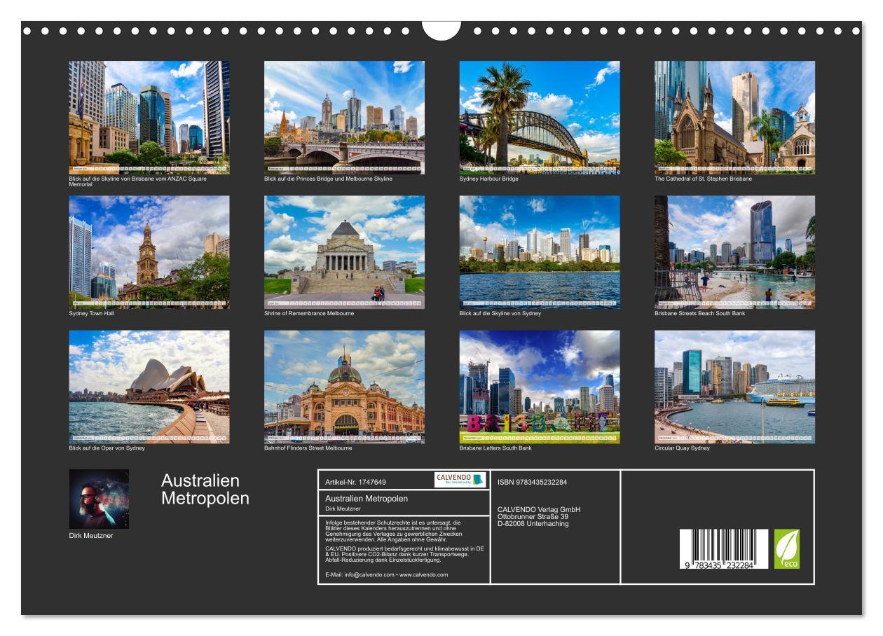 Bild: 9783435232284 | Australien Metropolen (Wandkalender 2025 DIN A3 quer), CALVENDO...