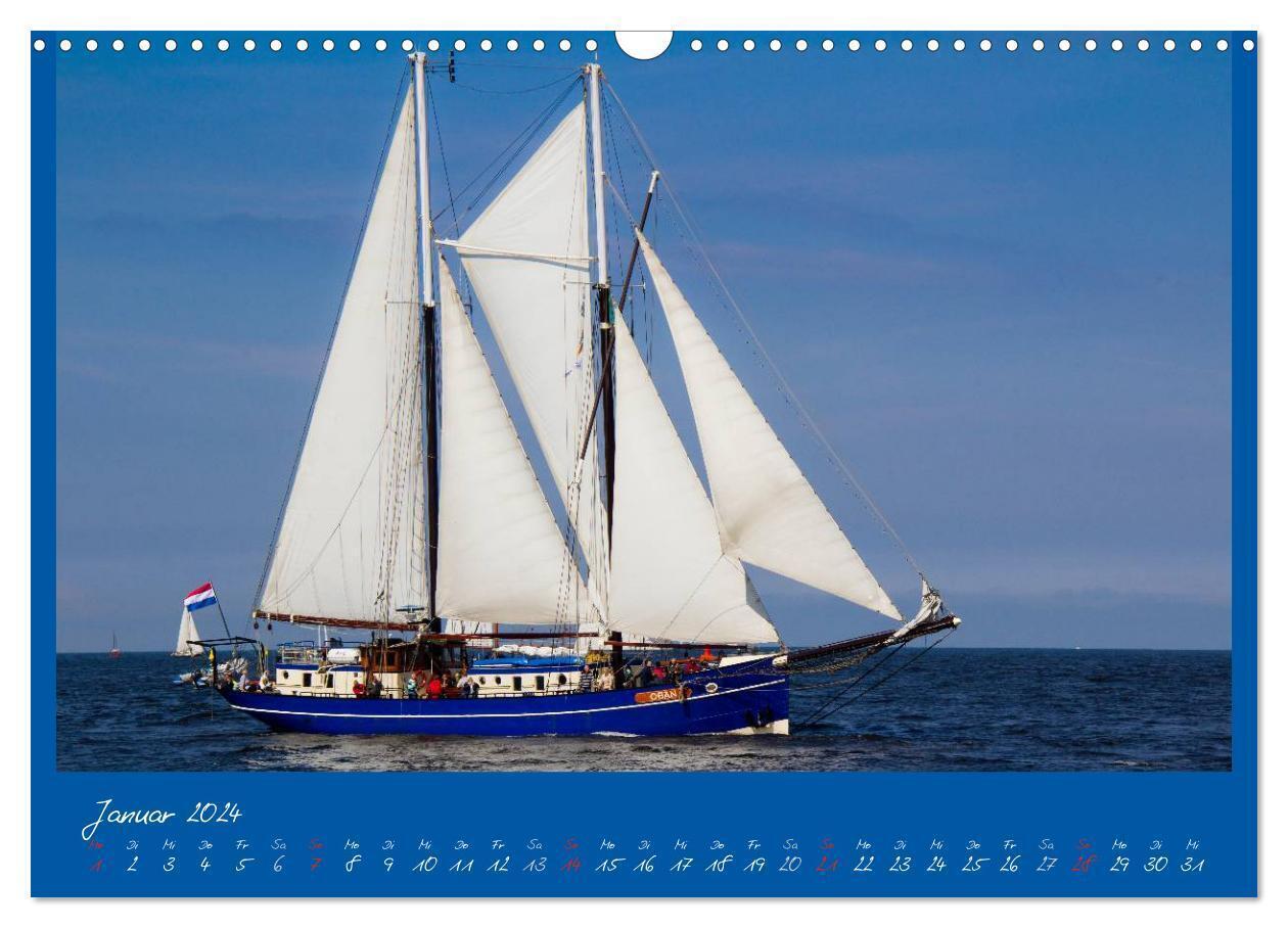 Bild: 9783383628894 | Unter Segeln (Wandkalender 2024 DIN A3 quer), CALVENDO Monatskalender