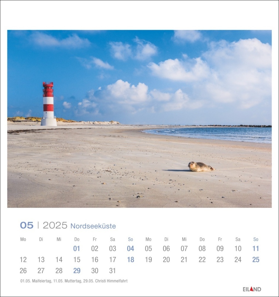 Bild: 9783964023292 | Nordseeküste Postkartenkalender 2025 - Wind und Wellen - Sand und Meer