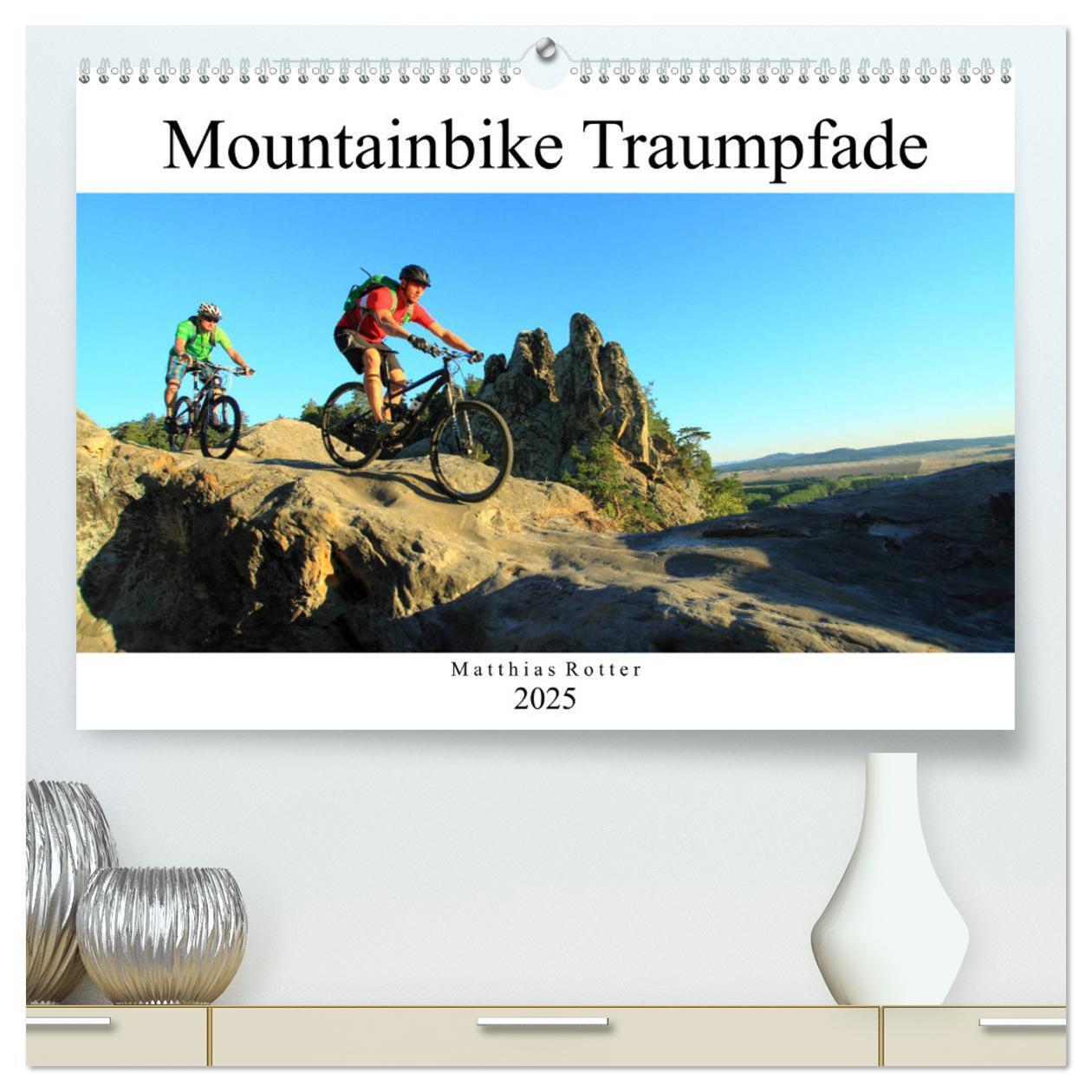 Cover: 9783435348343 | Mountainbike Traumpfade (hochwertiger Premium Wandkalender 2025 DIN...