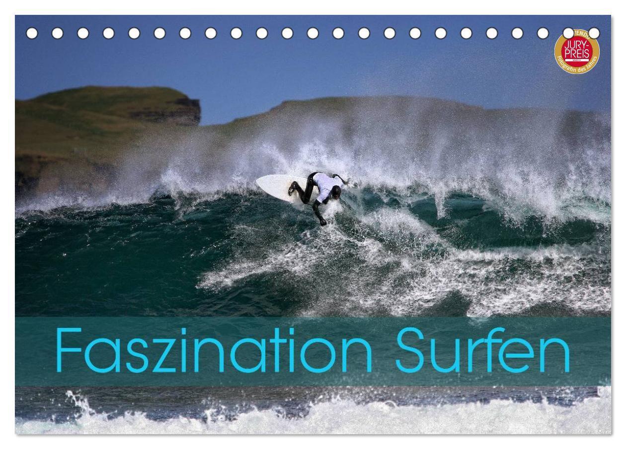 Cover: 9783435628940 | Faszination Surfen (Tischkalender 2025 DIN A5 quer), CALVENDO...