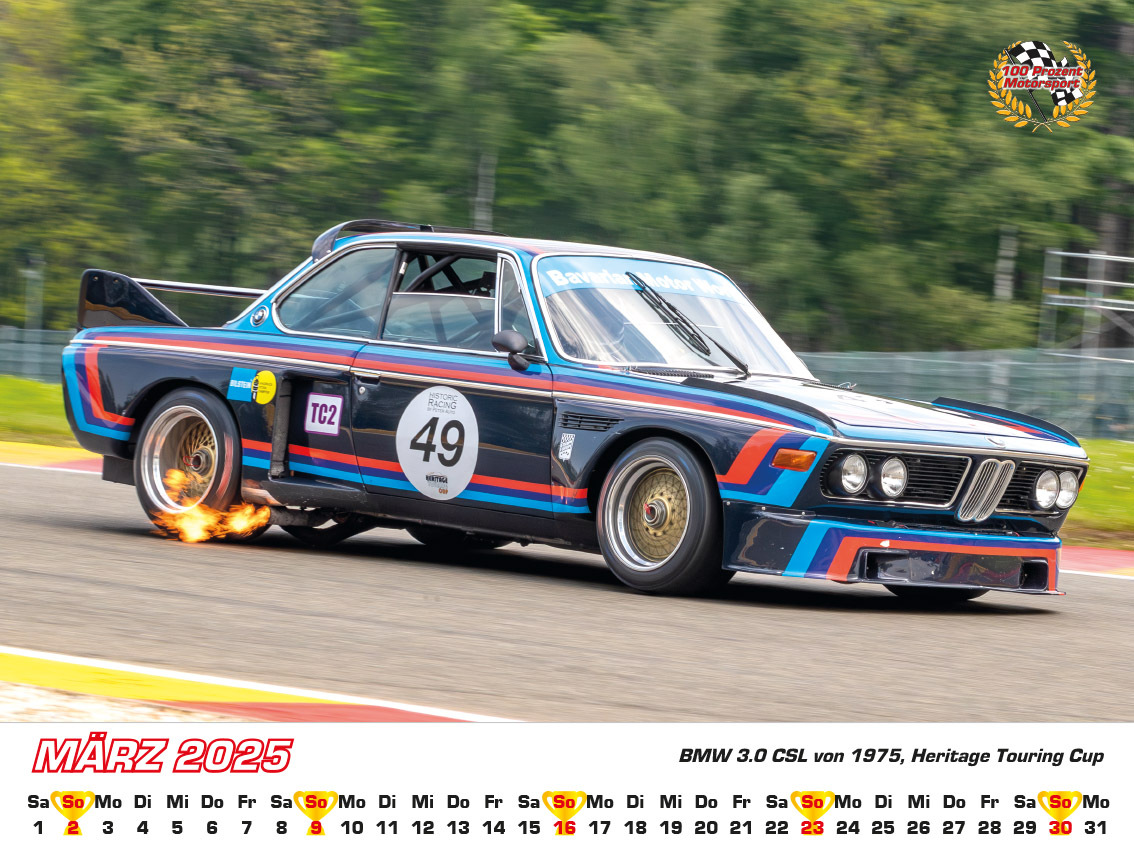 Bild: 9783948794743 | BMW im Rennsport Kalender 2025 | Frank Pommer | Kalender | Deutsch