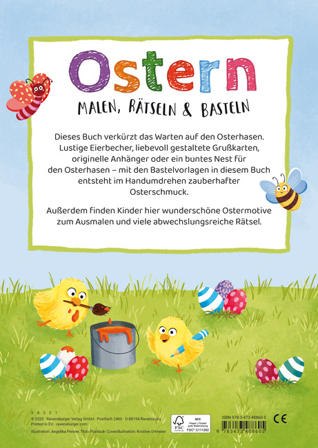 Bild: 9783473488605 | Malen, Rätseln, Basteln - Ostern | Angelika Penner | Taschenbuch