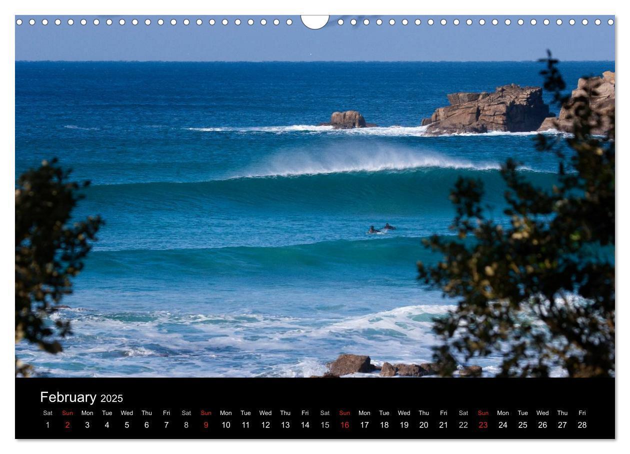 Bild: 9781325953400 | Waves in Cornwall (Wall Calendar 2025 DIN A3 landscape), CALVENDO...