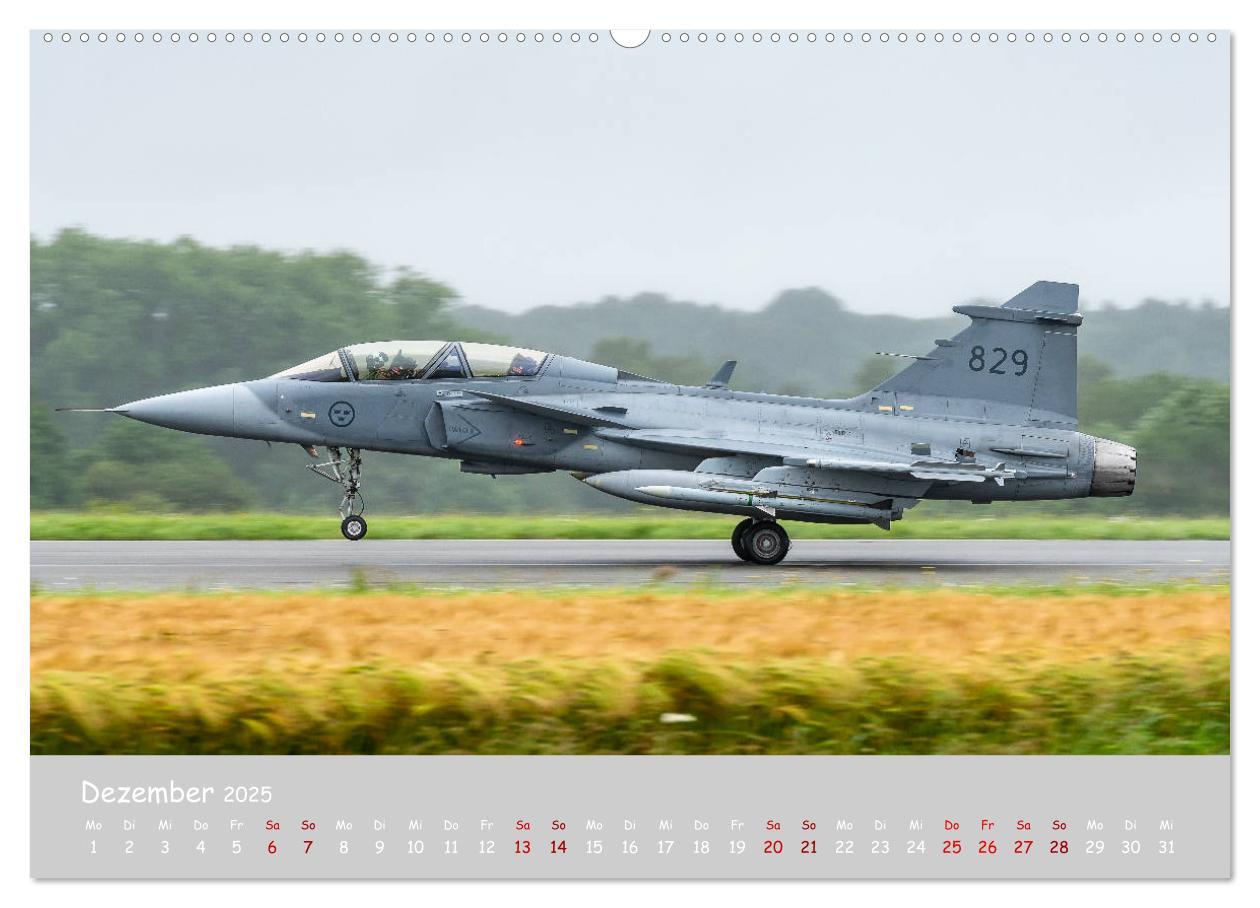 Bild: 9783435159086 | Saab Airpower (Wandkalender 2025 DIN A2 quer), CALVENDO Monatskalender