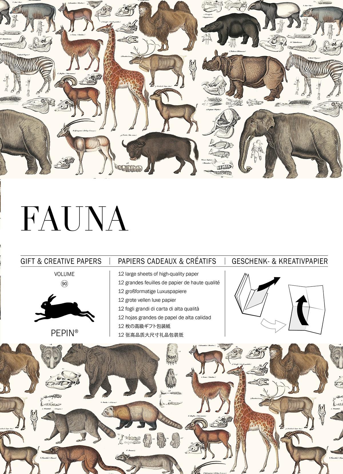 Cover: 9789460091032 | Fauna | Gift &amp; Creative Paper Book Vol. 90 | Pepin Van Roojen | Buch