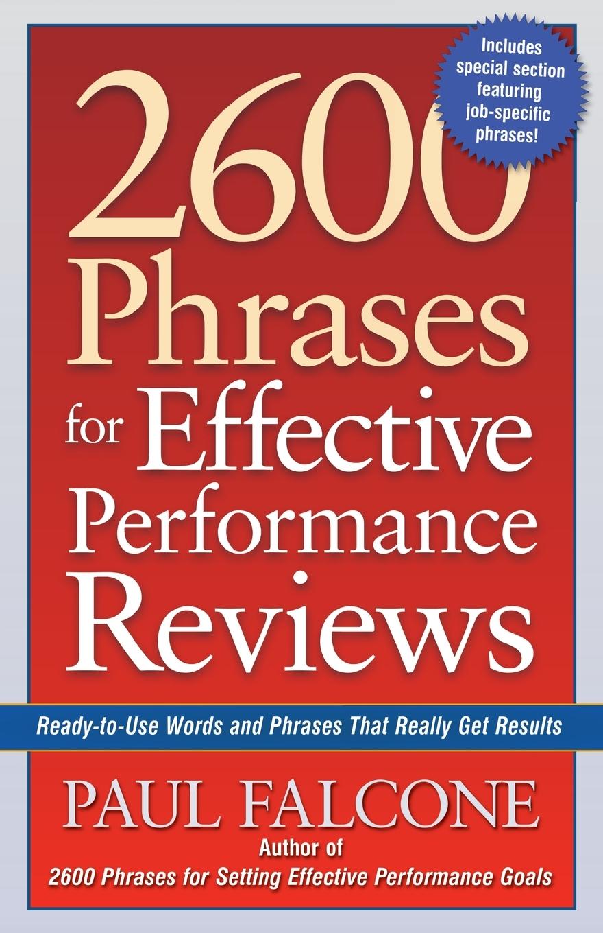 Cover: 9780814472828 | 2600 Phrases for Effective Performance Reviews | Paul Falcone | Buch