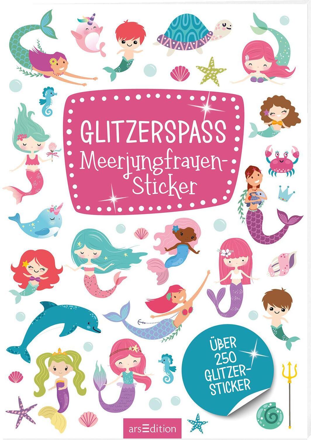 Cover: 4014489122371 | Glitzerspaß - Meerjungfrauen-Sticker | Über 250 Glitzersticker | Stück