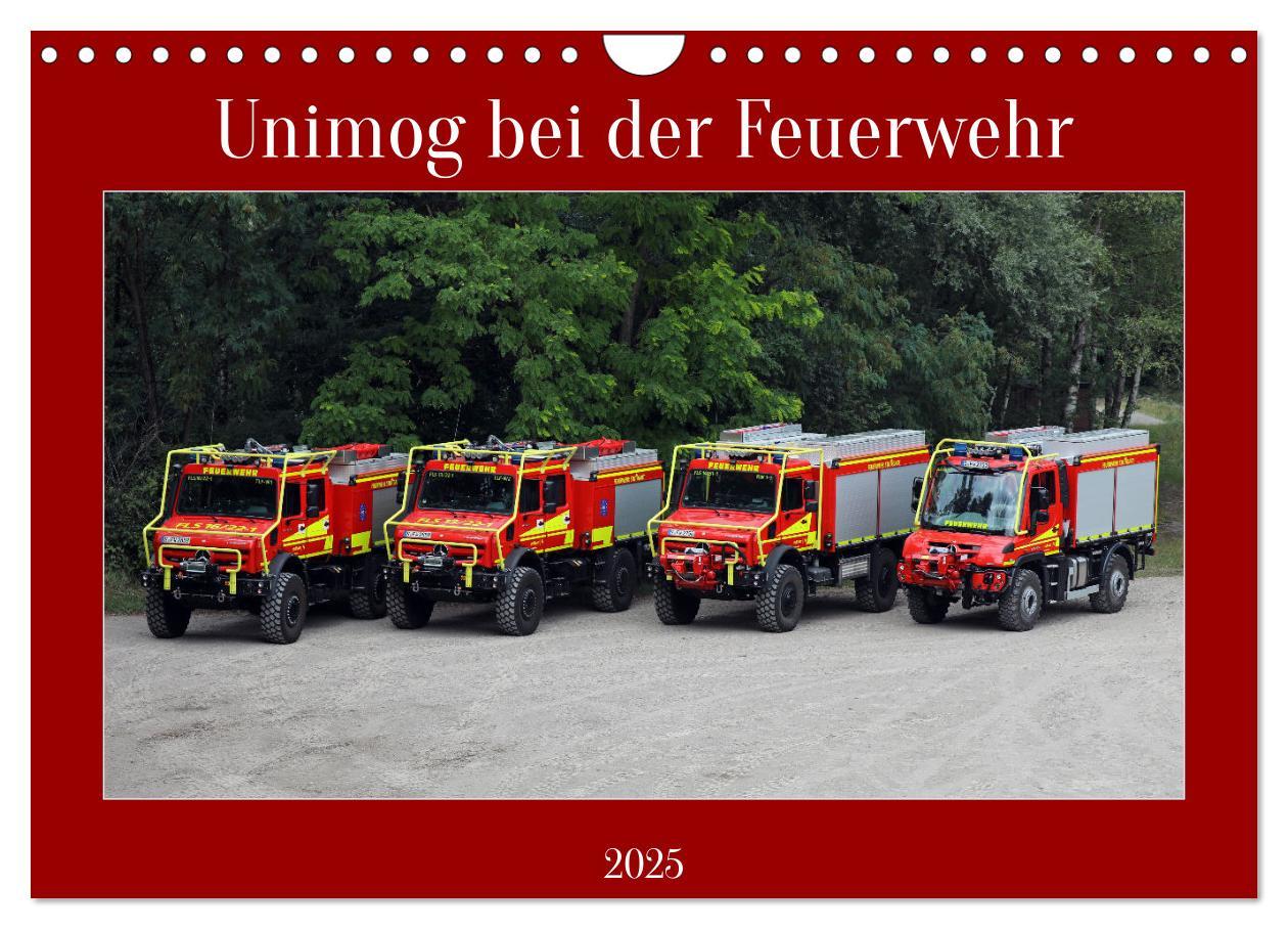 Cover: 9783457225387 | Unimog bei der Feuerwehr (Wandkalender 2025 DIN A4 quer), CALVENDO...