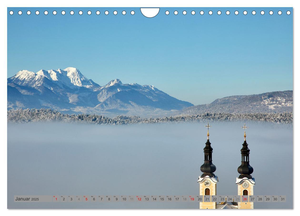 Bild: 9783435443611 | Kärnten (Wandkalender 2025 DIN A4 quer), CALVENDO Monatskalender