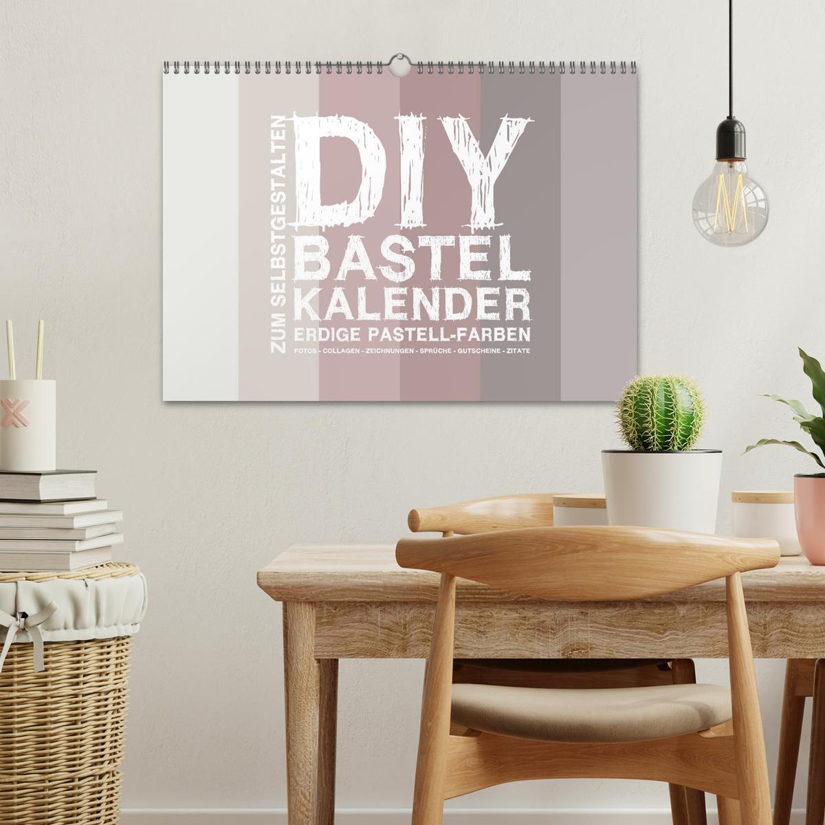 Bild: 9783435211562 | DIY Bastel-Kalender -Erdige Pastell Farben- Zum Selbstgestalten...