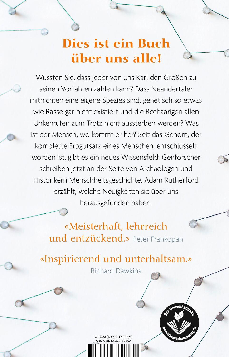 Rückseite: 9783499632761 | Eine kurze Geschichte von jedem, der jemals gelebt hat | Rutherford